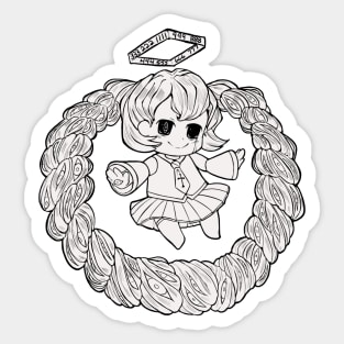 biblically accurate miku Sticker